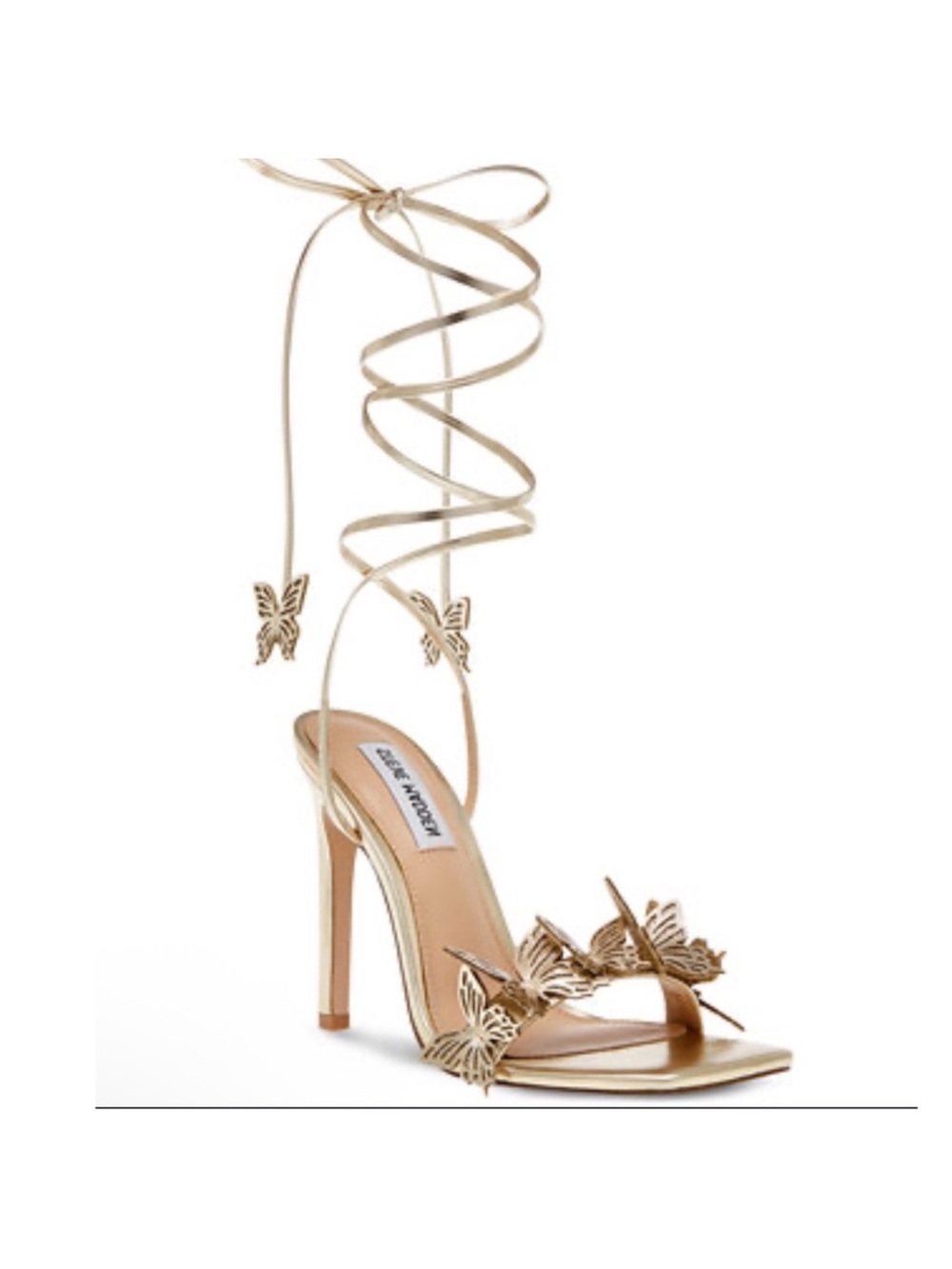 Steve Madden Gold Butterfly Heels
